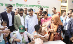 হামের প্রকোপ বেড়ে যাওয়ায় সোমবার থেকে দেশব্যাপী জরুরি টিকাদান শুরু