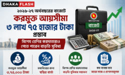 বাজেটে করমুক্ত আয়সীমা ৩ লাখ ৭৫ হাজার টাকার প্রস্তাব