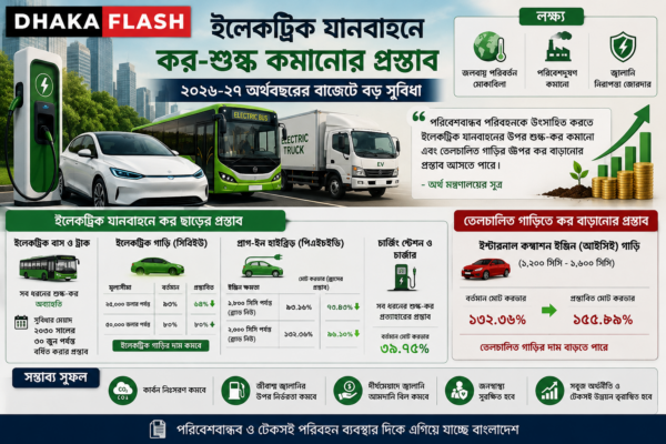 বাজেটে কমতে পারে ইলেকট্রিক গাড়ির কর, বাড়তে পারে তেলচালিত গাড়ির দাম