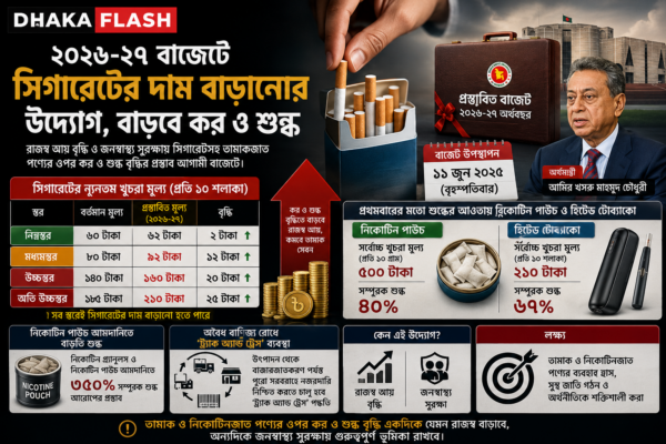 বাজেটে বাড়তে পারে সব ধরনের সিগারেটের দাম